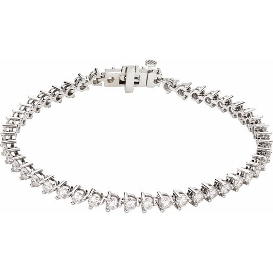 14K 5.00 CTW Diamond Martini Line Bracelet