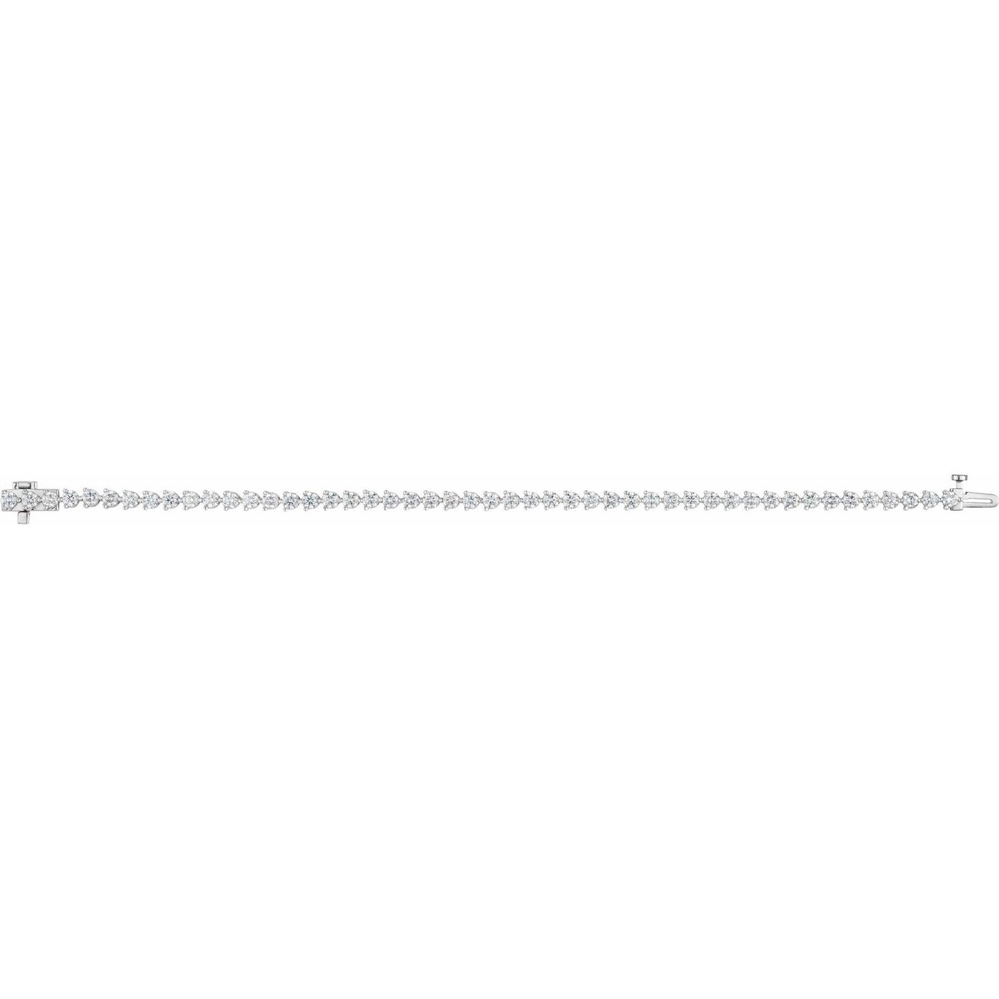 14K 5.00 CTW Diamond Martini Line Bracelet