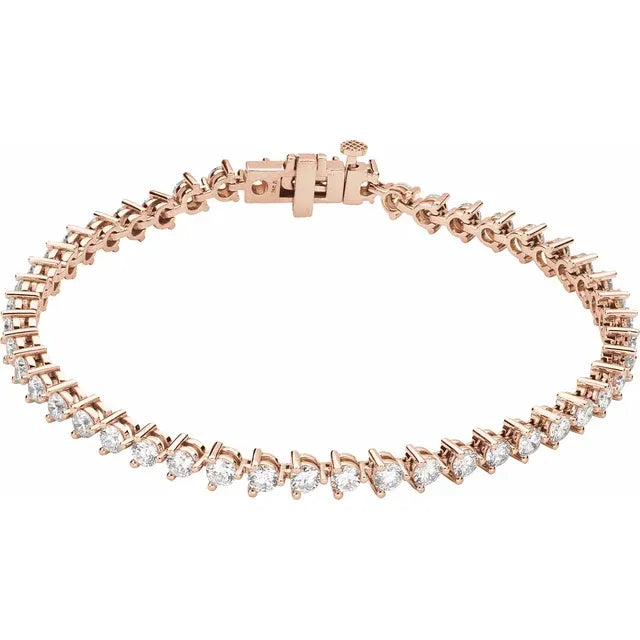 14K 5.00 CTW Diamond Martini Line Bracelet